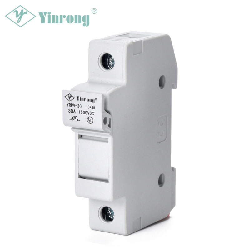 1500VDC 30A 10×38mm Solar PV DIN Rail Fuse Holder